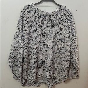 Cable‎ & Gauge Textured Multicolor speckled Knit Sweater XL